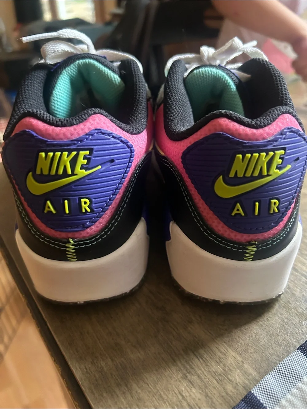 Nike Kids Pink, Neon Yellow & Teal Multi-Color Sneakers